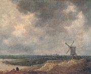 Jan van  Goyen Windmill oil painting